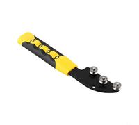 2 pezzi raddrizzatore filo di rame morbido strumento di regolazione con rulli lisci, manico antiscivolo per la creazione di gioielli e lavori elettrici, in acciaio inox giallo (1 pezzo)