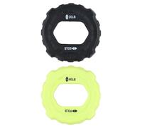2 Pezzi Rafforzatore Della Presa Della Mano, Hand Grip Avambracci Attrezzi in Silicone, Allenatore a Mano Portatile, Hand Grip ad Anello per Allenamento Avambraccio e Alleviare lo Stress, Nero, Verde