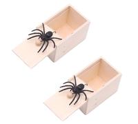 2 Pezzi Ragno Scherzo in Scatola Ragno Scatola Ragno Finto Scherzo Scatola Scatola di spavento per Bambini Adulti Halloween Party Favors Regali