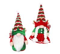 2 pezzi Regali gnomi di Natale mostra decorazioni gnome decorative bambole gnome
