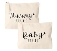 2 pezzi regalo per la mamma per la nascita, per la mamma in attesa, sacchetto per la mamma e la mamma con chiusura lampo, regalo per la festa del bambino, borsa per il trucco per la prima volta,
