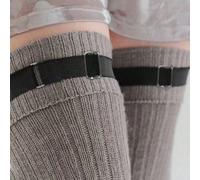 2 pezzi Reggicalze regolabili in poliestere nero elastico per donne, fasce per cosce stile punk, cinture reggicalze alla moda Tagli UnicaColore unicoPoliestere