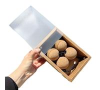 2 Pezzi Regolabile Asalato Strumenti a percussione Africani Aslatuas per Lezioni Di Musica, Accompagnamento per Banda Strumento Kashaka Portatile(Wood color)