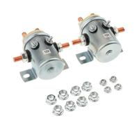 2 Pezzi Relè Solenoide A Contatto Continuo 200A Cavo 12V Heavy Duty