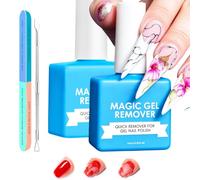 2 Pezzi Remover Solvente Per Smalto Semipermanente, Levasmalto Unghie Con Lime Per Unghie E Raschietti, Gel Polish Remover, Non C'è Bisogno Di Stagnola, Ammollo O Avvolgimento, In 3-5 Minuti, Blu