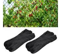 2 pezzi rete anti uccello, rete uccello 7,5 m x 15 m, per protezione uccelli, galline, anti piccione, giardino, pianta, riutilizzabile per proteggere recinzioni orti bacino (maglia -5 cm)