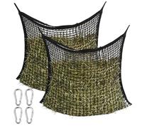 2 Pezzi Rete Da Fieno, Rete Da Fieno Per Cavalli, Rete Per Fieno Cavall, 90*60 Cm Di Lunghezza Foro Rete Per Fieno A Maglie Strette Estremamente Resistente Agli Strappi, Per Cavalli, Pecore