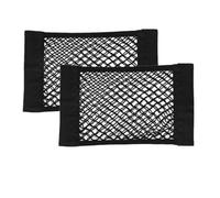 2 Pezzi Rete Portaoggetti per Auto Bagagliaio,Rete Portaoggetti da Bagagliaio,Tasca Organizer Sedile Autorete con Velcro,Borsa Net Elastica Universale,per del Camion,Auto,Camper(40x25cm)