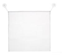 2 pezzi rete portaoggetti per vasca da bagno (37 x 37 cm) grande rete giocattolo vasca da bagno bianca, giocattolo da appendere a rete per il bagno, organizer traspirante