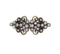 2 pezzi retrò spilla a fiore clip clip con strass di cristallo fibbia abito da festa femminile cardigan sciarpa maglione decorazione regalo di gioielli(6)