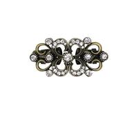 2 pezzi retrò spilla a fiore clip clip con strass di cristallo fibbia abito da festa femminile cardigan sciarpa maglione decorazione regalo di gioielli(9)