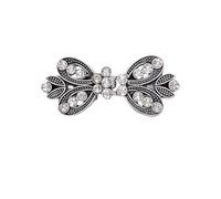2 pezzi retrò spilla a fiore clip clip con strass di cristallo fibbia abito da festa femminile cardigan sciarpa maglione decorazione regalo di gioielli(1)