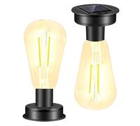 2 Pezzi Ricambio Luci Solari da Giardino con Lampadina LED Luminoso