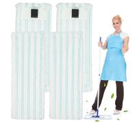 2 Pezzi Ricambio Mocio Kit per Leifheit Clean Twist M Micro Duo, Ricambio Mop Microfibra Pavimenti, Panni Cuscinetti per Mocio Lavabile, per Tutti i Tipi di Terreno (2)