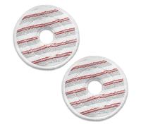 2 Pezzi Ricarica Serpillere in Microfibre per Vileda Spin and Clean Mop, Testa di Mocio di Ricambio Compatibile con Scopa Vileda Spin Mop e Set di Secchielli (Rosso)