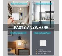 2 Pezzi Ricevitore Relè RF 433Mhz con Interruttore A Parete Senza Fili con 2x Interruttore A Pannello 2Gang Telecomando LED per Lampada A LED