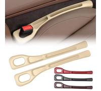 2 Pezzi Riempitore per fessure del sedile anteriore dell'auto, 2025 Striscia di Riempimento per Fessure Del Sedile per Lato Sedile Auto, Riempimento del Divario del Sedile (Beige)