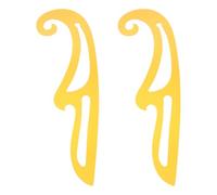 2 Pezzi Righello Curvo Francese in Plastico per Abiti, Doppia Scala | Disegno di Curve Continue, Bordi Lisci e Alta Trasparenza, per Armature e Scuole di Moda