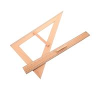2 Pezzi Righello di Legno Vintage da 50cm per Insegnamento e Cucito | Doppia Scala Metrica e Pollici, Bordo Diritto, Graduazioni Ben Visibili, per Aula e Falegnameria