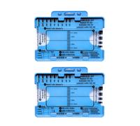 2 pezzi Righello ECG a 7 passi, Righello ECG a 7 passi per l'interpretazione di ECG/EKG,