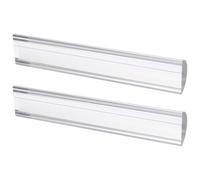 2 Pezzi Righello Ingranditore con Guida in Acrilico Trasparente 2x | Piccola Stampa e Mappe, Portatile e Resistente All'usura, Studio e Viaggio