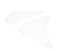 2 Pezzi Righello Patchwork Girandola in Acrilico Bianco per Cucito | Modello Speciale, Superficie Liscia senza Bave, per Tessuti e Pantaloni, Aiuta nel Taglio Fai