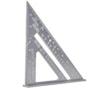 2 pezzi righello triangolare, righello ad angolo retto in lega di alluminio da 7 pollici, goniometro triangolare per la lavorazione del legno, strumento di misurazione del layout per falegname ingegne