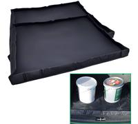 2 Pezzi Rivestimento Vasca Baule Universale Filmer Nera 88x76 cm