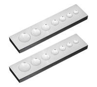 2 pezzi Rivet Setter Base Solid Round Antiscivolo Strumento di impostazione