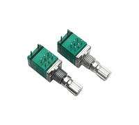 2 pezzi RK097 tipo doppio 8 pin B10K B20K B50K B100K con interruttore a pressione regolazione volume potenziometro rotativo lunghezza albero fiore 15 mm(B10K)