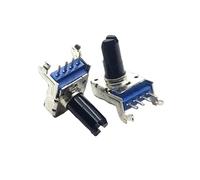 2 pezzi RK11 tipo singolo 4 pin B10K B20K B50K B100K potenziometro del volume dell'organo elettronico B103 B203 B503 B104 D lunghezza albero 13 mm(B50K B503)