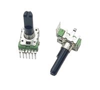 2 pezzi RK12 tipo doppio verticale B50K con potenziometro del volume 'amplificatore di potenza a punto medio, albero D a 6 pin, lunghezza 23 mm