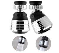 2 Pezzi Rompigetto Rubinetto Cucina, 360°Girevole Aeratore Rubinetto Ugello Rubinetto Cucina Aeratore Filtro Anti Spruzzo (corto)