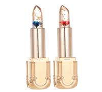 2 pezzi rossetto di gelatina di fiore di, tinta per labbra tinte per labbra idratante nutriente per il labbro per labbra, a lungo duratura, tinta per le labbra lunghe impermeabili per donne