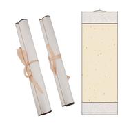2 Pezzi Rotolo Di Carta Calligrafia Cinese, 93 x 32 cm Rotolo Vuoto Da Appendere, Scroll In Bianco Calligrafia, Pour Calligraphie Chinoise, Peinture Chinoise, Arte Parete, Arte E Cerimonie (Oro)