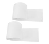 2 Pezzi Rotolo di Feltro Autoadesivo Bianco, 16cm X 2,5m, Tagliabile | Supporto Adesivo Forte, Riutilizzabile, Fibra Chimica Feltro, per Mobili e Scarpe, Uso Piedi