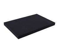 2 pezzi rotolo di schiuma EVA nero bianco, eccellente isolamento acustico foglio di schiuma EVA cosplay 100 * 35 cm, carta spugna a 45 gradi 10 mm(Black)