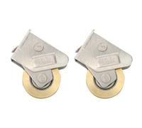 2 Pezzi Rullo Inferiore per Finestra e Porta Scorrevole Cuscinetto | Acciaio Inox e Rame, Diametro Ruota Ampio, Scorrimento Fluido, per Riparazioni Rapide su Binari