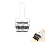 2 Pezzi Rullo Manuale per Impasto, Acciaio Inossidabile, Taglierina a Rullo per Impasto, Di Griglia Di Pasta, Taglia Pasta Macchina Spaghetti Di Spaghetti per Cucina, Hotel, Negozio Di