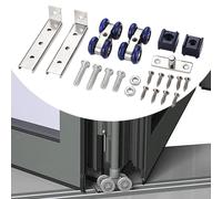 2 pezzi Rullo per porta scorrevole a forma di L Porta della cucina Armadio