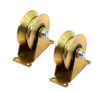 2 pezzi Rullo per porta scorrevole, resistente, 50 mm, ruote per porte scorrevoli, ruote in acciaio con scanalatura a V, cuscinetti per porte scorrevoli in alluminio, V tipo rullo di puleggia, per