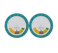 2 Pezzi Ruota Indice Bmi da Parete per Peso e Altezza, Plastica | Calcolo Indice Massa Corporea, Lettura Rapida, Uso in Strutture Mediche e Palestra, Moderno