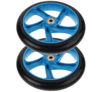 2 Pezzi Ruota per Scooter in Poliuretano, Antiscivolo | Anima Interna Robusta, Assorbimento Urti e Usura Ridotta, per Scooter di Mobilità e Spostamenti Quotidiani
