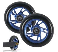 2 Pezzi Ruote di Ricambio per Scooter Stunt e Freestyle - 100mm, Durevoli in Alluminio, con Cuscinetti ABEC-11, Compatibili con Razor, Apollo, Cox Swain e Maggior Parte degli Scooter Acrobatici
