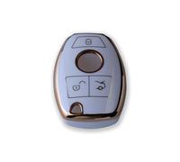 2 pezzi RUXYAXFOL TPU copertura chiave auto per Mercedes Benz S/R/G/E/C/B/A MG CLA CLK CLS GLA GLC GLE GLK SLK W203 W211 W212 X211 C118 Custodia chiave auto platino