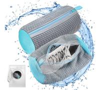 2 Pezzi Sacchetti per Scarpe Lavanderia, riutilizzabili Borsa per il Lavaggio delle Scarpe,Rete Scarpe Lavatrice,360°pulizia,per scarpe da ginnastica, scarpe da tennis (Grigio)