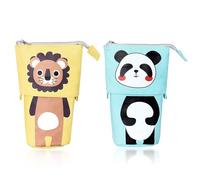 2 Pezzi Sacchetto A Matita A Scomparsa, Borsa A Matita Di Design Creativo, Sacca A Matita Cartone Animato, Borsa A Matita Per Bambini, Borsa A Matita Di Grande Capacità.