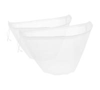 2 Pezzi Sacchetto Filtro Riutilizzabile in Nailon Bianco per Cucina