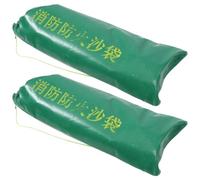 2 Pezzi Sacchi Antiallagamento in Silicone Canvas Verde | Uso Multiuso, Resiste a Condizioni Difficili, per Ingressi Garage e Scale Interrate
