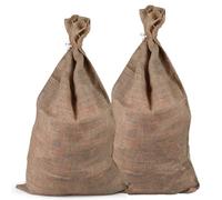 2 Pezzi Sacco di iuta grande, sacco di patate, antigelo per piante, svernamento, sacco da giardino, sacchetto di iuta multifunzionale, resistente, portata 70 kg